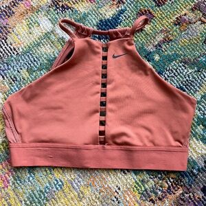 Nike Terracotta High-Neck Sports Bra